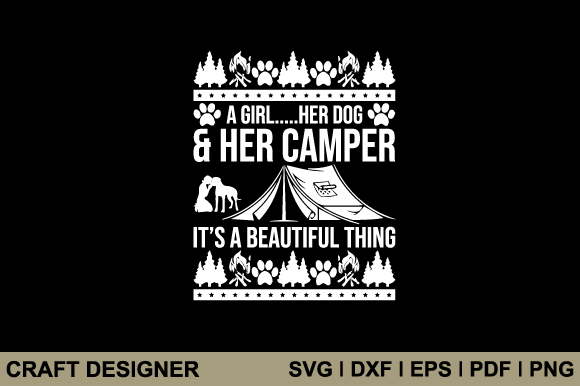 A Girl Her Dog Her Camper SVG: Real Embroidery User Review