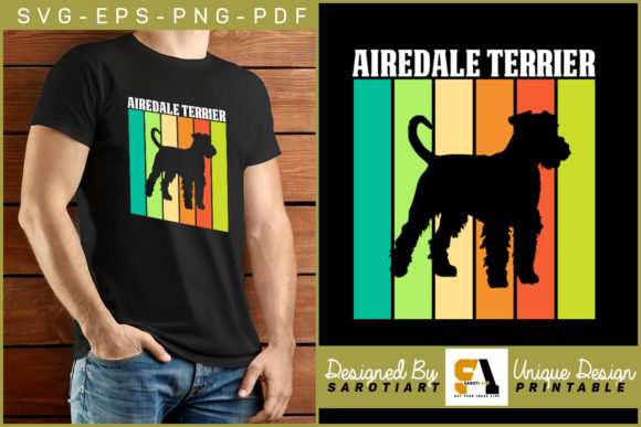 Airedale Terrier Dog Lovers T-shirt SVG Review
