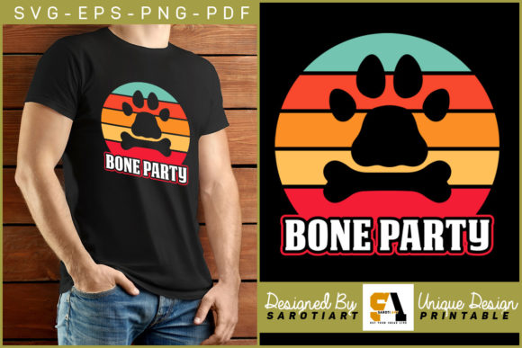Dog Design Bone Party SVG T-shirt Review