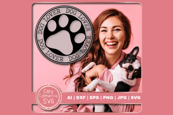 Dog Lover Paw Print SVG Cut File Review