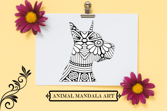 Dog Mandala. Boho Style SVG Real Project Review