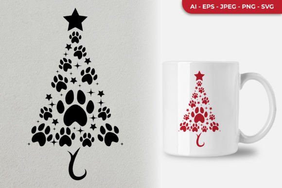 Dog Paw Christmas Tree SVG – A Designer's Review
