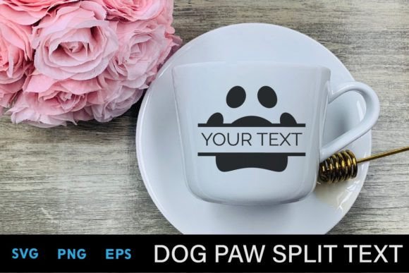 Dog Paw Split Text Svg: A Designer's Review for Real Embroidery Projects