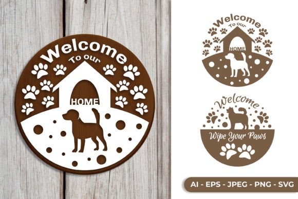 Dog Welcome Round Sign: A Designer's Review