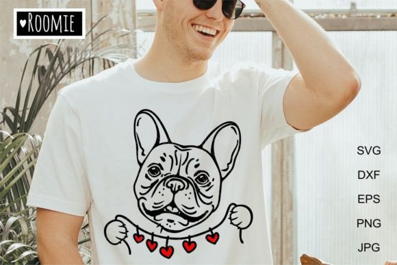 French Bulldog with Hearts Garland: Real Project Review