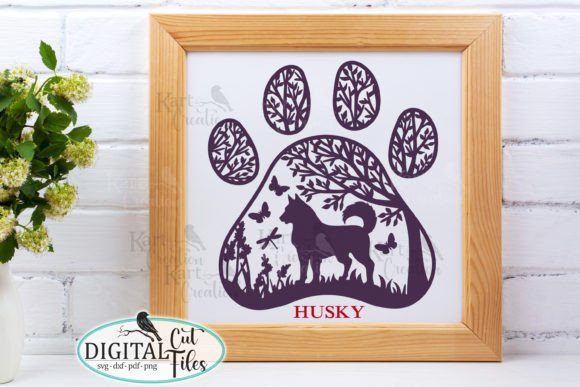 Husky Dog Paw Round Sign: A Designer's Review