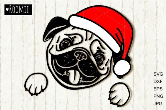 Pug in Santa Hat SVG File – Hands-On Embroidery Review