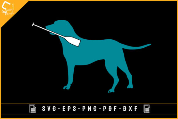 Rowing Dog Lover Silhouette Rower Boat