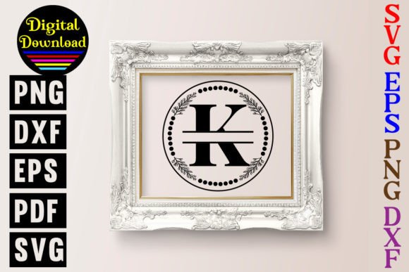 Split Letter K Monogram: The Family Name